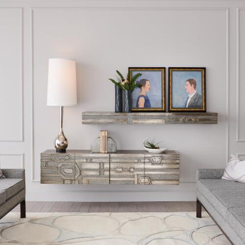 Abstract Block Cabinet-Nickel