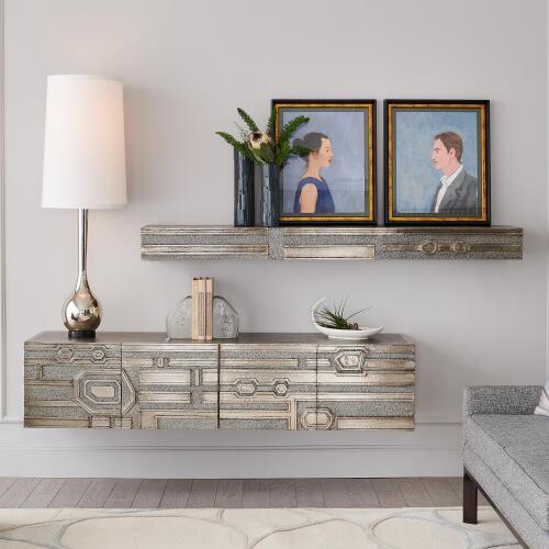Abstract Block Floating Shelf-Nickel