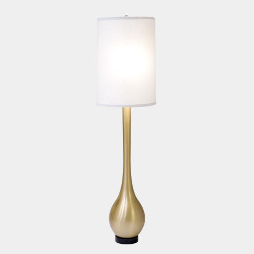 Lloyd Bulb Floor Lamp-Brushed Brass