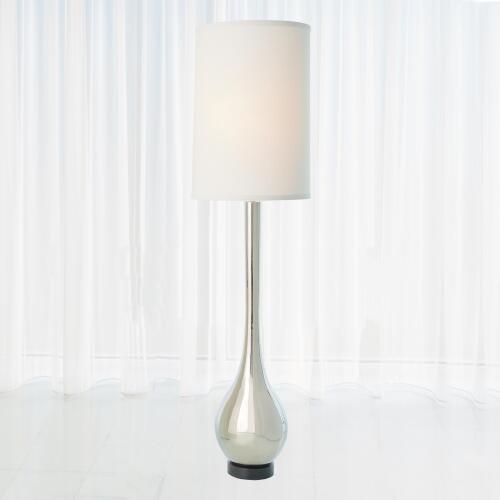 Bulb Floor Lamp-Nickel