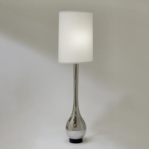 Bulb Floor Lamp-Nickel