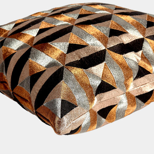 Triangle Marquetry Pillow