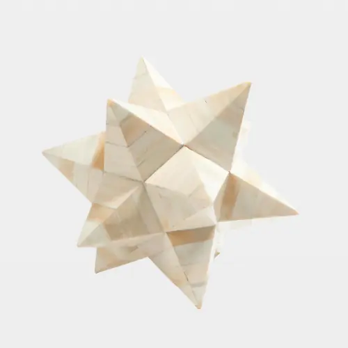 Stellated Dodecahedron-White Bone