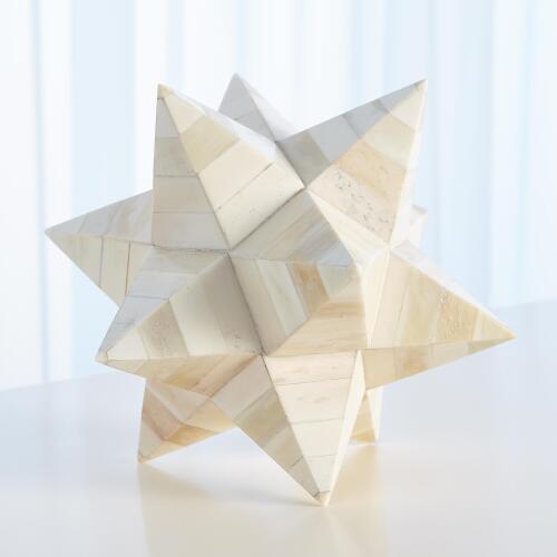 Stellated Dodecahedron-White Bone
