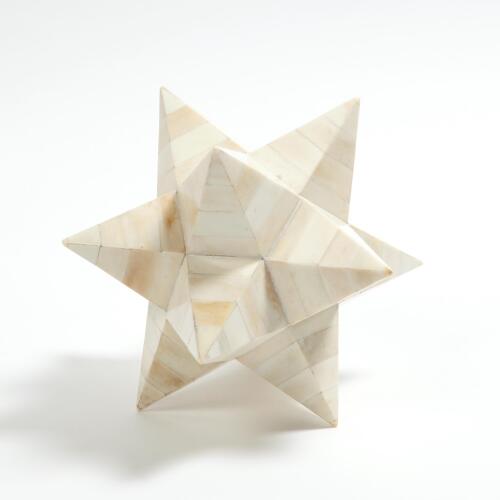 Stellated Dodecahedron-White Bone