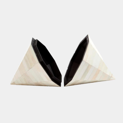 Conoid Triangle Box-White Bone