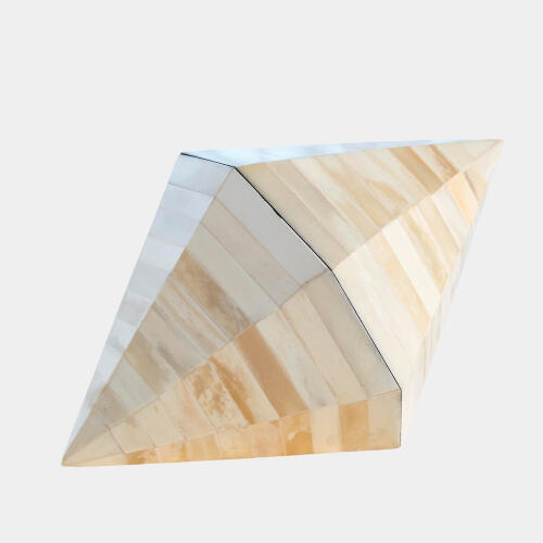Conoid Triangle Box-White Bone