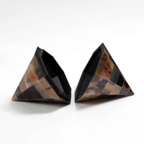 Triangle Cone Box-Brown Horn