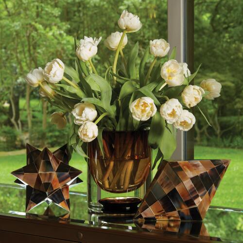 Triangle Cone Box-Brown Horn