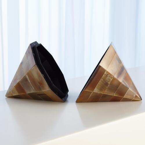 Triangle Cone Box-Brown Horn