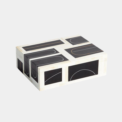 Mondri Loop Box-Black/Brass