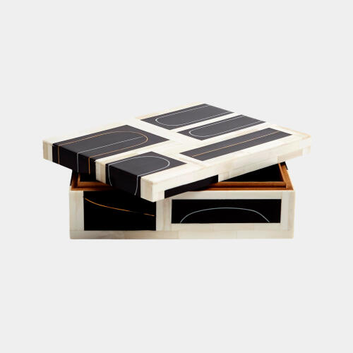 Mondri Loop Box-Black/Brass