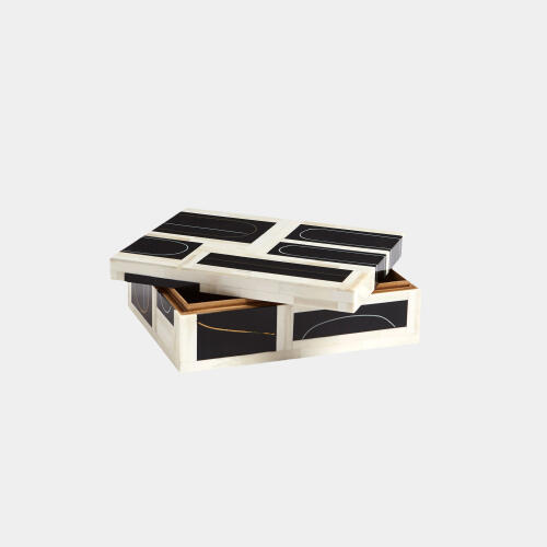 Mondri Loop Box-Black/Brass