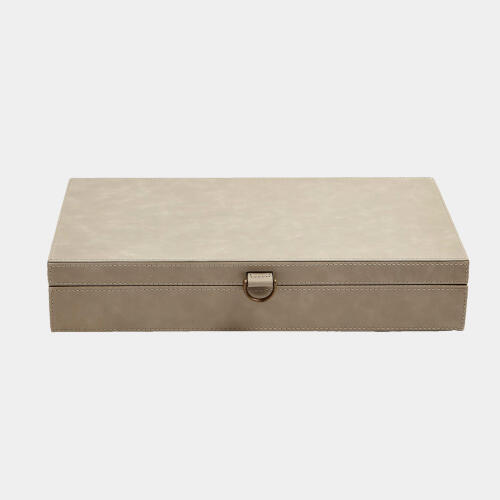 Edwin Marbled Leather D Ring Box-Light Gray