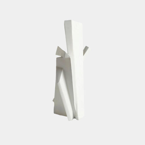 Angular Outcrop Sculpture-White