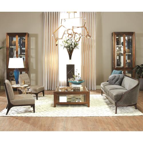 S/3 Marble Top Nesting Tables-Brass