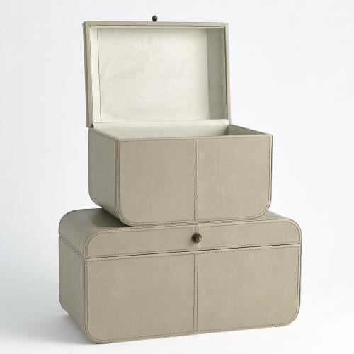 Curved Corner Box-Light Grey