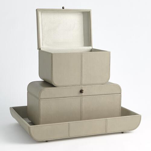 Curved Corner Box-Light Grey