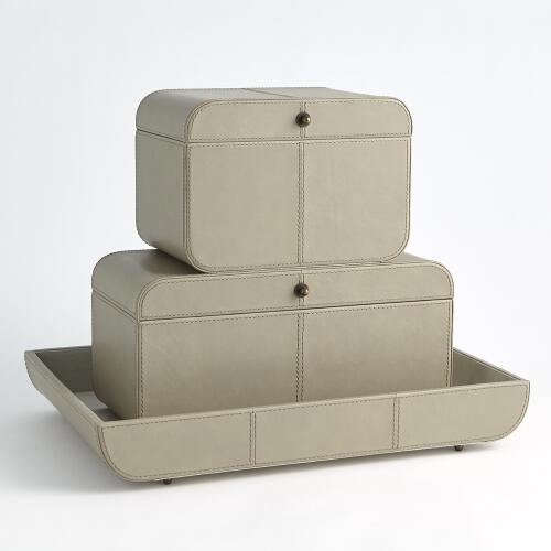 Curved Corner Box-Light Grey