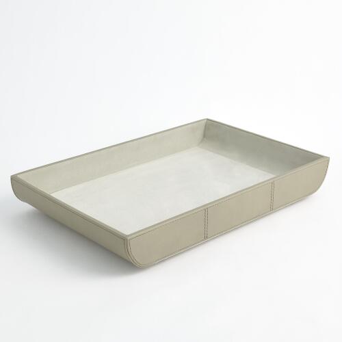Curved Corner Tray-Light Grey