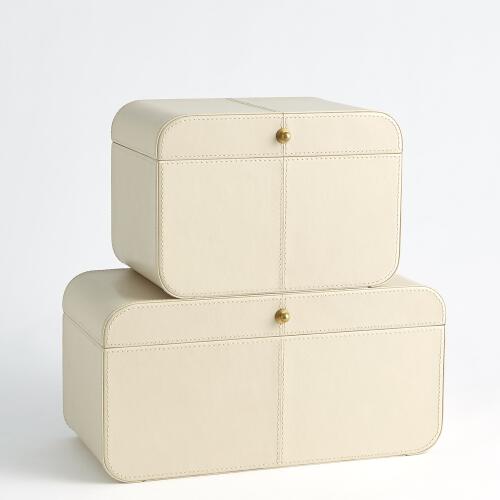 Curved Corner Box-Ivory