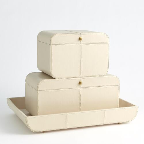 Curved Corner Box-Ivory