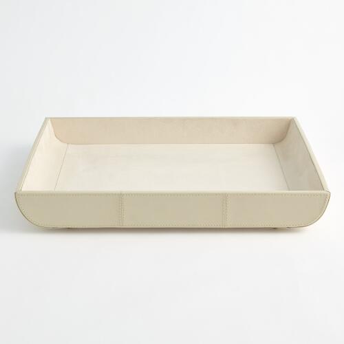 Curved Corner Tray-Ivory