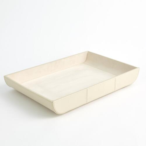 Curved Corner Tray-Ivory