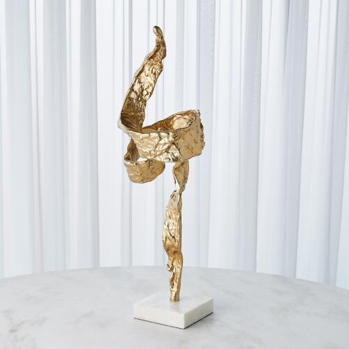 Twist Sculpture-Brass