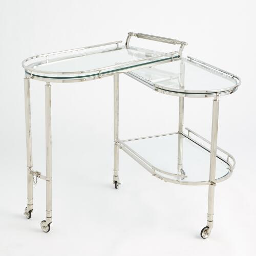 Gallery Folding Bar-Shiny Nickel