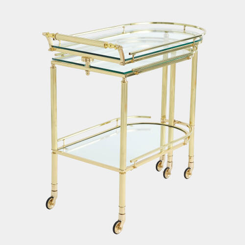 Gallery Folding Bar-Shiny Brass