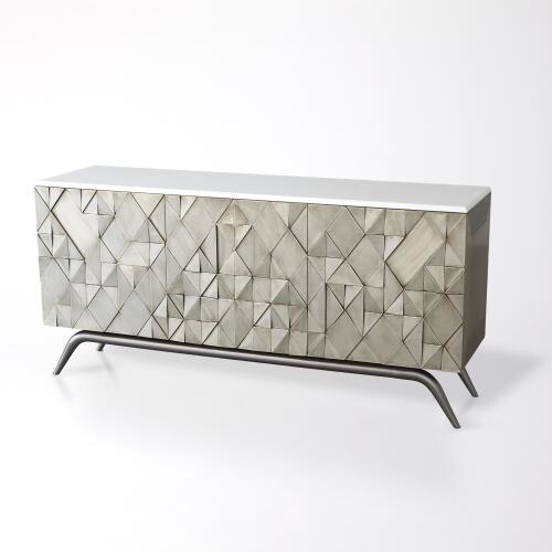 Triangle Cabinet-Silver