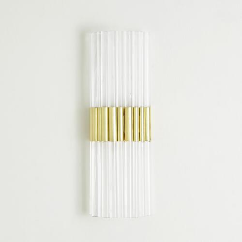 Asta Acrylic Sconce-Brass