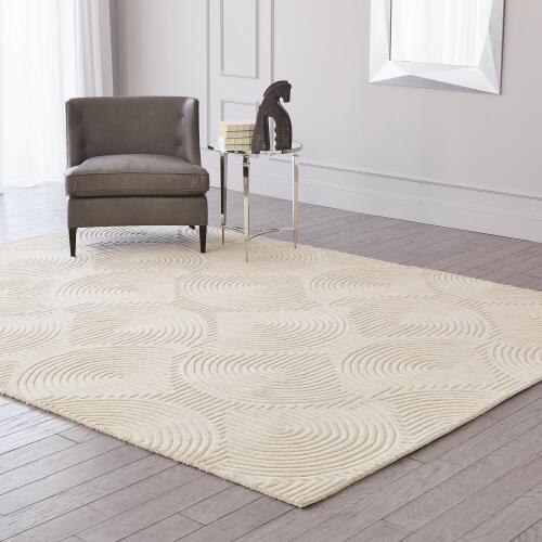 Arches Rug-Ivory/Black