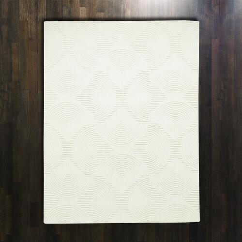 Arches Rug-Ivory/Black