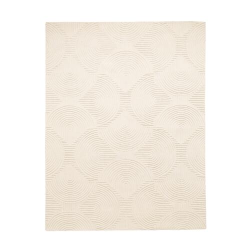 Arches Rug-Ivory/Black