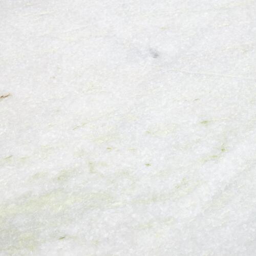 Circle/Square Side Table-Gold w/White Marble