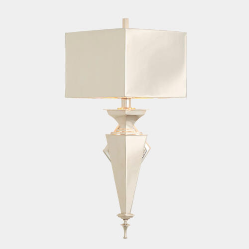 diamond sconce-nickel