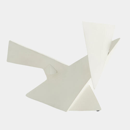 Angular Outcrop Sculpture-White