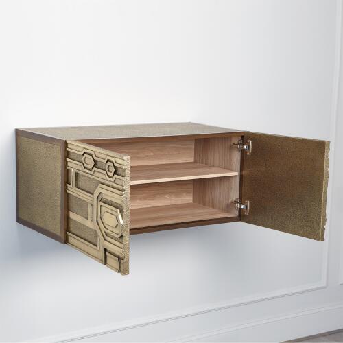 Abstract Block Cabinet-Brass