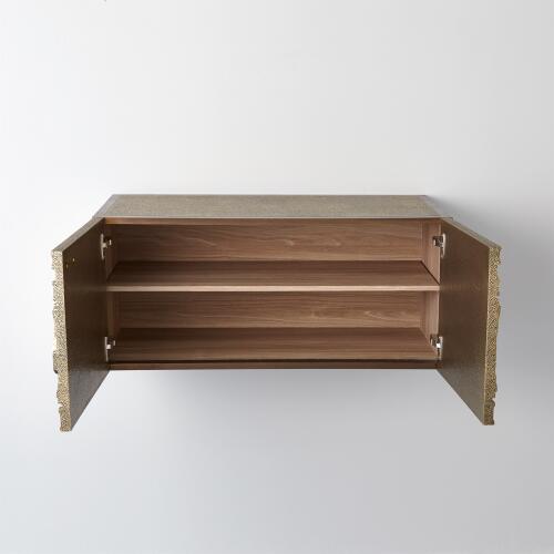 Abstract Block Cabinet-Brass