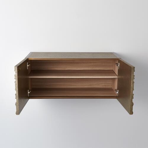 Abstract Block Cabinet-Brass