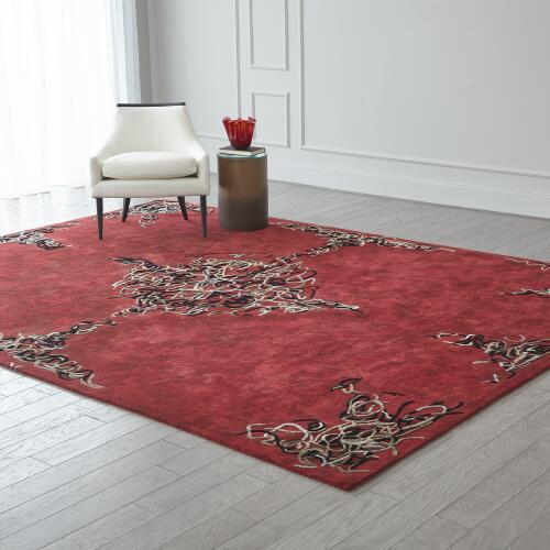 Parlor Rug-Deep Red