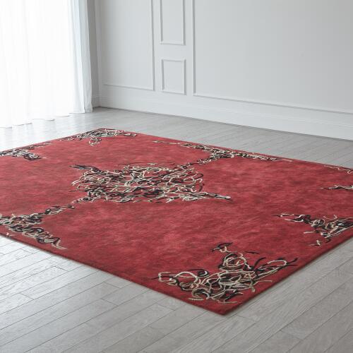 Parlor Rug-Deep Red