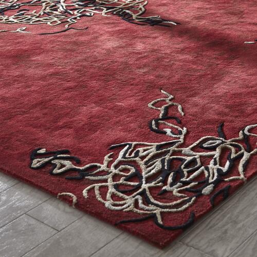 Parlor Rug-Deep Red