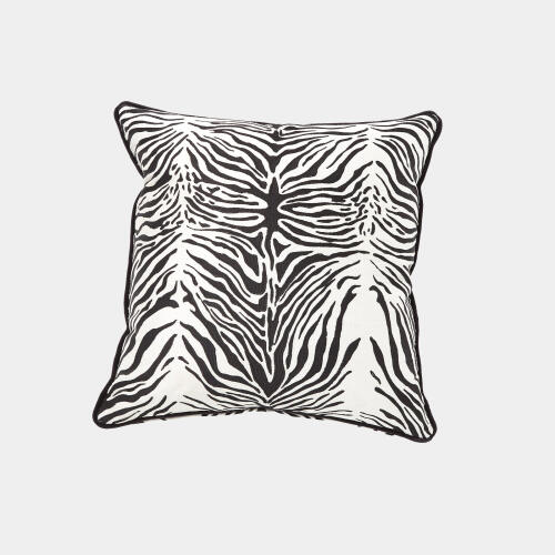 Zebra Pillow-White and Black
