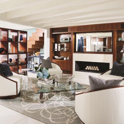 Circles Beaded Pillow-Indigo