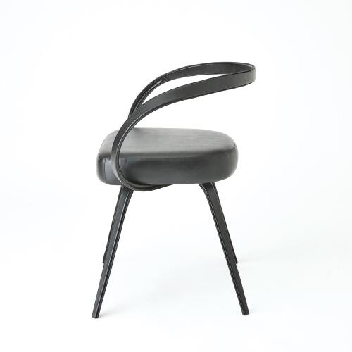 All Leather Chair-Black