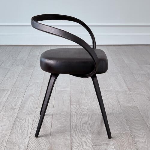 All Leather Chair-Black