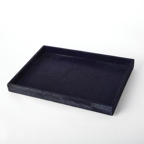 Blue Hair-on-Hide Tray